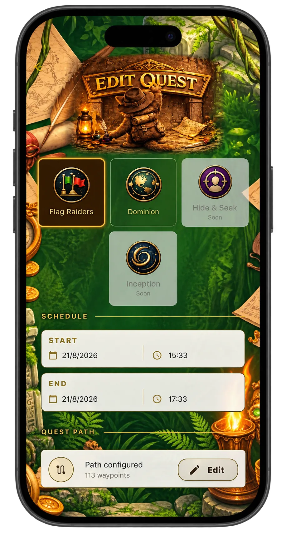 Changing a quest into a game mode